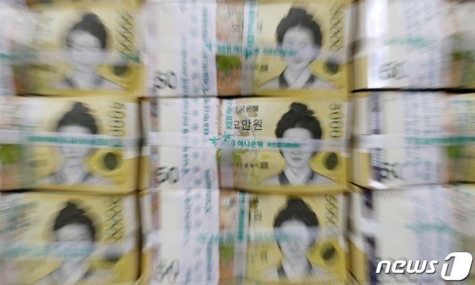 5만원권 지폐 다발. /사진=뉴스1