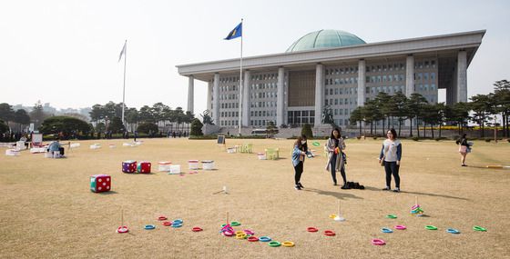 국회의사당 앞마당. /사진=뉴스1.