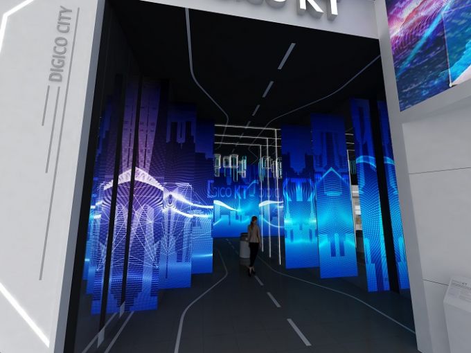 KT전시관_입구(미디어아트)./사진제공=KT