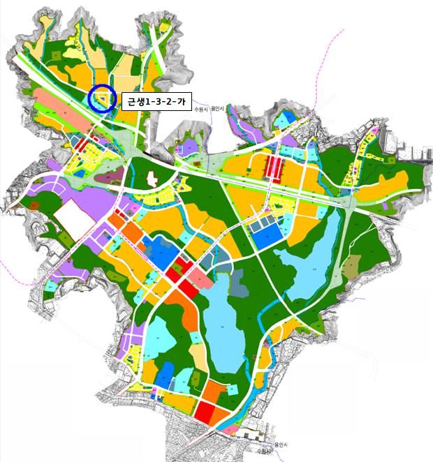 광교신도시 근린생활시설용지 위치도. /사진=GH