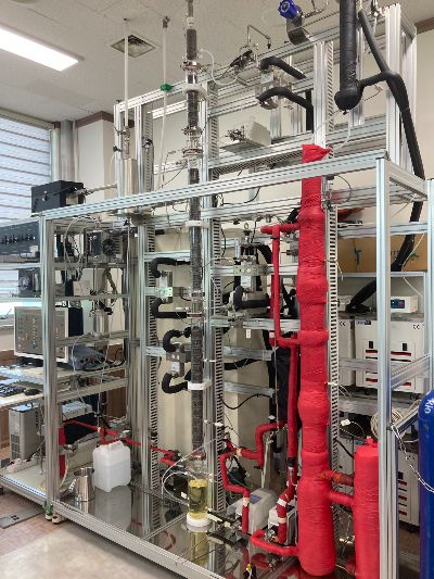 씨이텍의 탄소포집 설비 축소 모델 /사진=최경민 기자