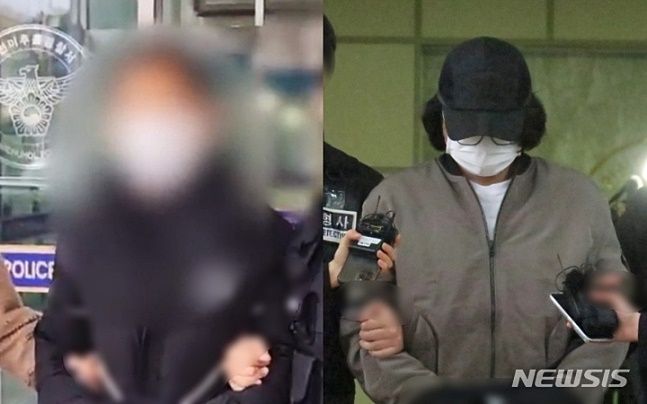 2007년 7월1일 인천 남동구 제2경인고속도로 남동고가 밑 도로변에서 택시기사 A씨를 상대로 금품을 빼앗고 살해한 뒤 도주한 혐의로 기소된 B씨(왼쪽)와 C씨./사진=뉴시스