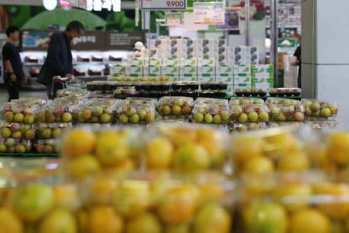 [서울=뉴시스] 고승민 기자 = 서울의 한 대형마트 모습. 2023.08.28.