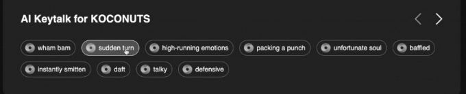코코와+ 콘텐츠별로 새성된 키토크. /사진제공=다이렉트미디어랩