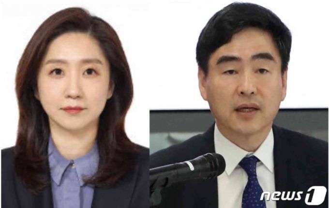 김수경 신임 대변인(왼쪽)과 조상명 신임 국정상황실장/사진=뉴스1