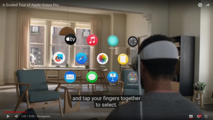 '비전프로 가이드' 영상/사진=애플, 영상 갈무리