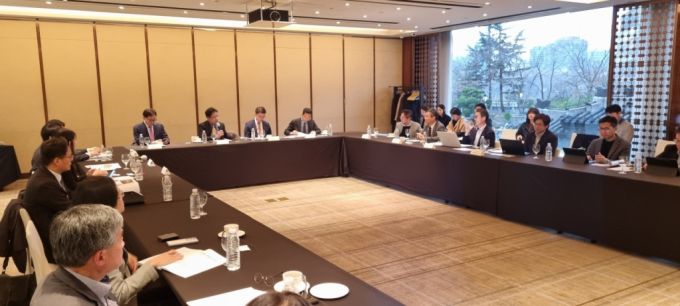 28일 서울 중구 웨스턴 조선호텔에서 '우주위성 정책의 현안과 과제'를 주제로 열린 고려대 기술법정책센터 제81회 정기세미나의 모습 /사진=고려대 기술법정책센터