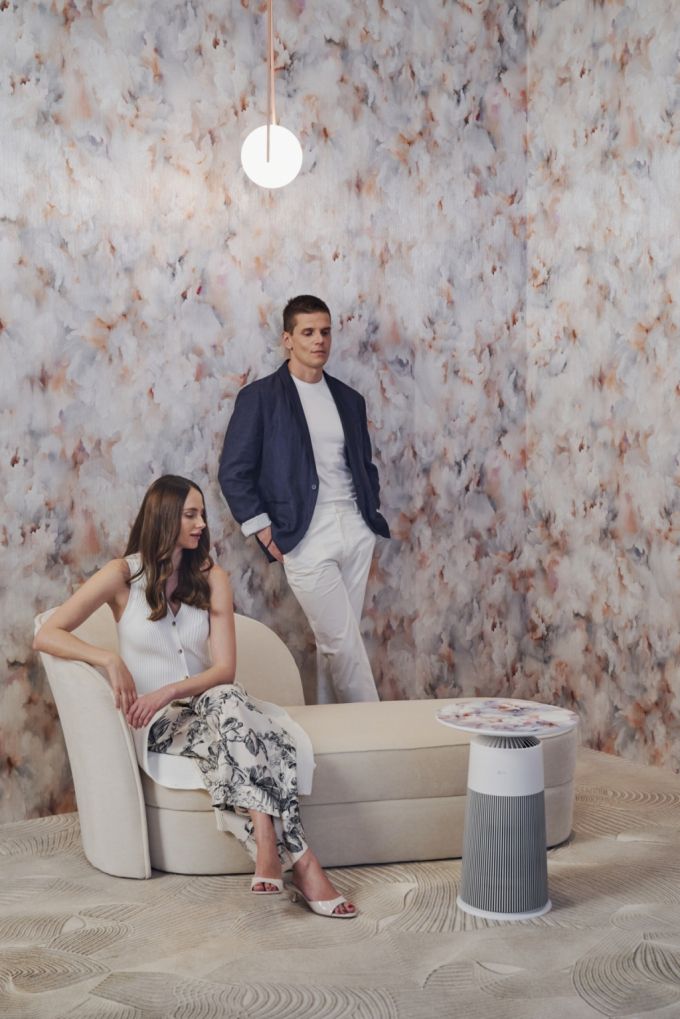 네덜란드 프리미엄 라이프스타일 브랜드 모오이(Moooi)와 협업한 LG전자의 에어로퍼니처./사진제공=LG전자