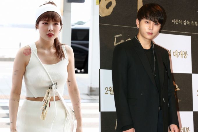 (왼쪽부터) 현아, 용준형 /사진=머니투데이 DB