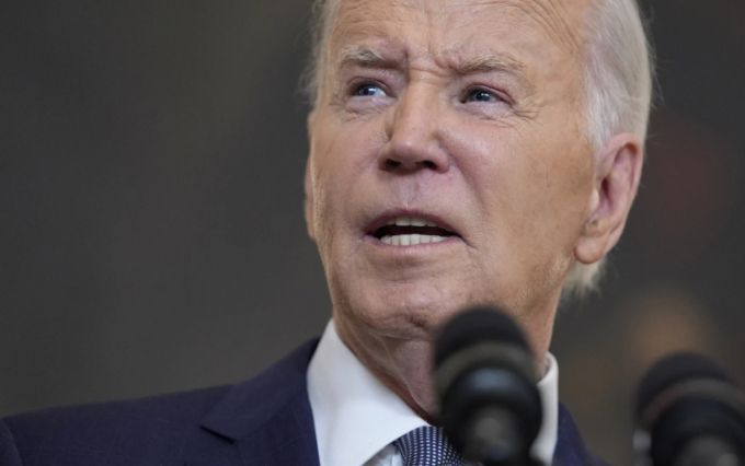 조 바이든 미국 대통령은 5월31일(현지시간) 미국 백악관 긴급회견에서 이스라엘이 새롭게 제안한 가자지구 휴전안을 공개하며 하마스(팔레스타인 무장 정파)에 휴전안 수용을 촉구했다. /AP=뉴시스