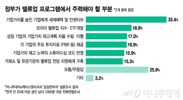 정부가 밸류업 프로그램에서 주력해야 할 부분/그래픽=김지영