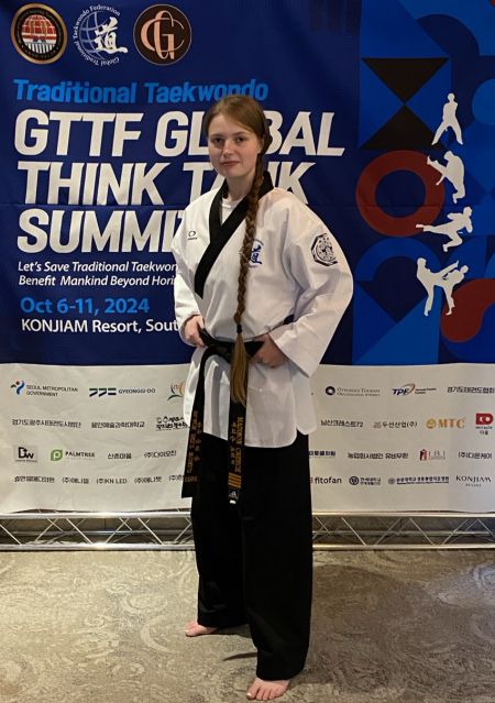 올해 18살이며, 태권도를 벌써 11년이나 수련한 미국인 크리치 메디슨./사진=남형도 기자