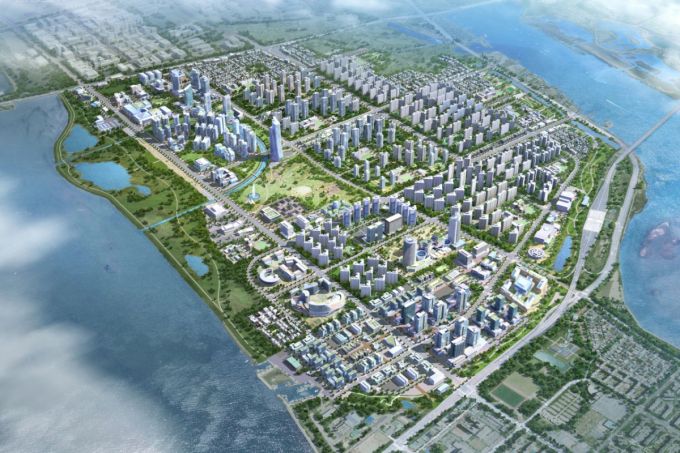 명지국제신도시 조감도./제공=부산진해경제자유구역청