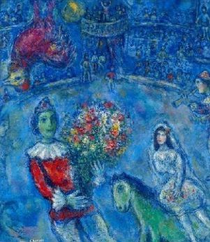 마르크 샤갈, 보라색 수탉(Le Coq Violet), 1966-1972, Oil, gouache and ink on canvas. (C) Chagall ®, by SIAE 2025. / 사진 = 아튠즈 제공