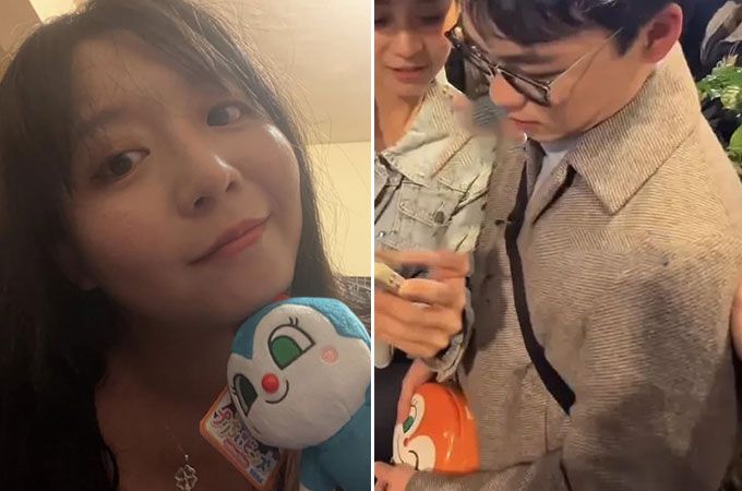 대만의 유명 코미디언 티엔찬(天殘·천잔)이 자신의 생일날 의미심장한 인스타그램 게시물을 남긴 채 갑작스럽게 세상을 떠난 가운데, 그의 죽음이 전 남자친구인 코미디언 허룽(賀瓏·허롱)와 관련된 것 아니냐는 추측이 일고 있다. 티엔찬(사진 왼쪽)과 허롱(사진 오른쪽)이 이들의 커플 아이템으로 추측된 일본 애니메이션 '날아라 호빵맨' 속 캐릭터 제품을 지니고 있는 모습이다. /사진=티엔찬 인스타그램, CTI뉴스 캡처