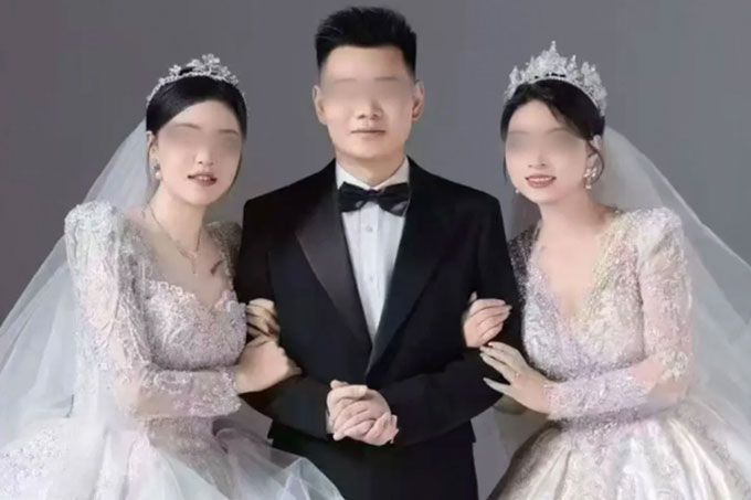 2명의 여성과 결혼한다며 청첩장을 돌렸다가 결혼이 취소된 중국 남성의 사연이 공개됐다./사진=더우인