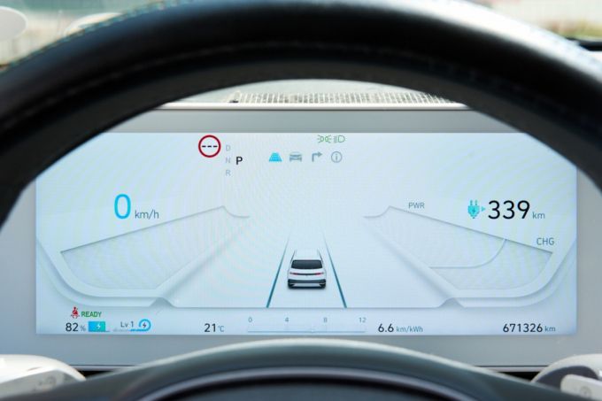 3년 만에 누적 주행거리 66만km를 기록한 아이오닉 5의 계기판 모습/사진= 현대차그룹 제공