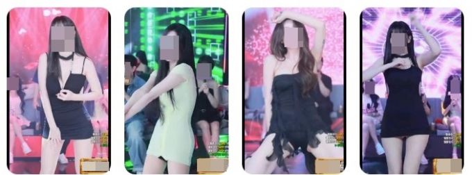 SOOP에서 8일 별도의 성인 인증 절차 없이 검색된 엑셀방송 관련 영상들. /사진=SOOP 캡처