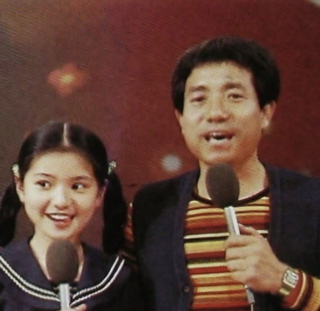 배우 장서희(사진 왼쪽)과 고 이상용이 함께 출연한 예능프로그램 '모이자 노래하자'./사진=장서희 인스타그램