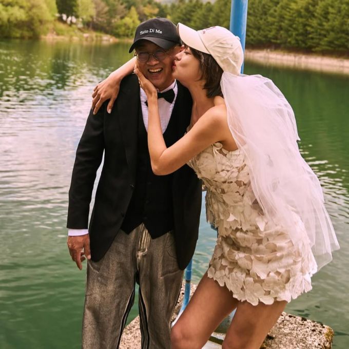 배우 최여진이 예비신랑 김재욱과 함께한 웨딩 화보를 공개했다./사진=최여진 인스타그램