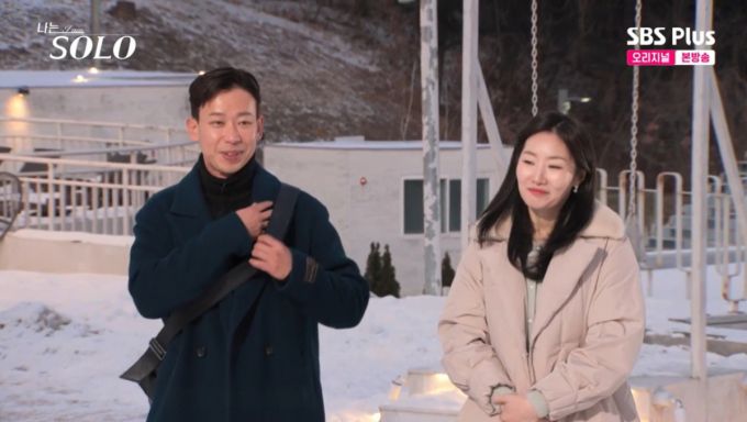 순자를 선택한 경수. /사진=SBSPlus·ENA '나는 솔로' 캡처