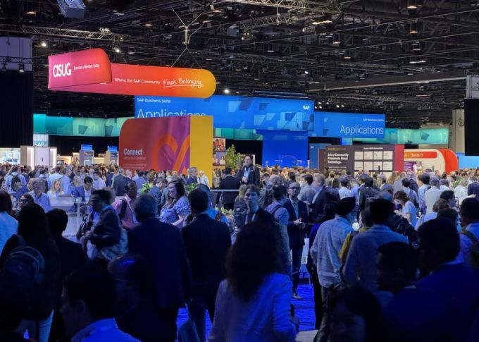 20일(현지시간) 미국 올랜도 오렌지카운티 컨벤션센터에서 열린 'SAP 사파이어 2025' 전시장./사진=성시호 기자 shsung@