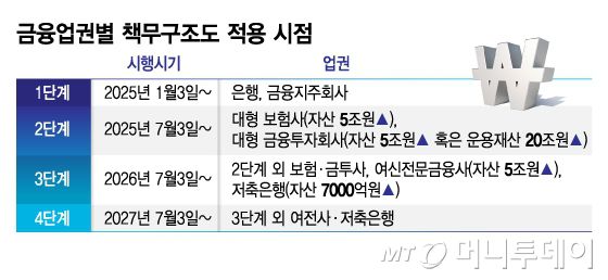 금융업권별 책무구조도 적용 시점/그래픽=김지영