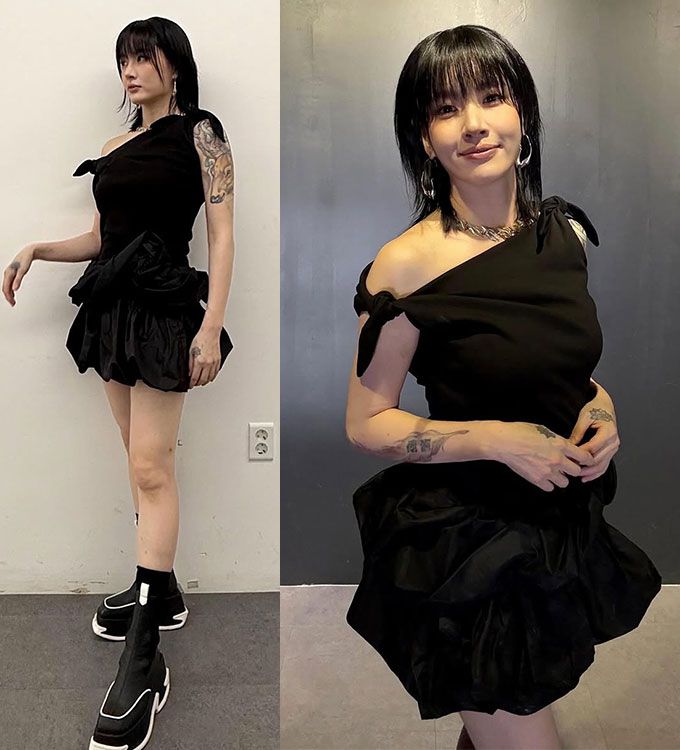 댄서 모니카가 출산 후 50일 만에 공식석상에 모습을 드러냈다./사진=모니카 인스타그