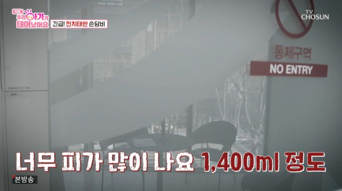 가수 겸 배우 손담비의 주치의는 이규혁에게 "너무 피가 많이 났다. 태반도 유착 상태였다. 피가 1400㎖ 정도 나왔다. 손담비 씨는 생각보다 출혈이 컸다"고 말해 긴장감을 안겼다. 그러나 손담비는 무사히 딸을 출산했다. /사진=TV조선 '우리 아기가 태어났어요' 방송 화면