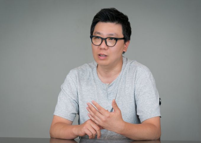 김동용 카카오페이 CTO(기술총괄부사장)가 머니투데이와 만나 인터뷰하고 있다./사진제공=카카오페이.