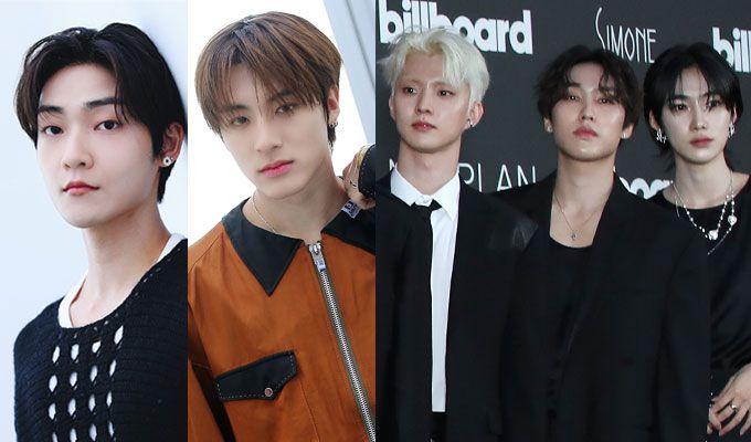 그룹 더보이즈 케빈(왼쪽부터), 에릭, 큐, 제이콥, 뉴. /사진=머니투데이 DB, 뉴스1