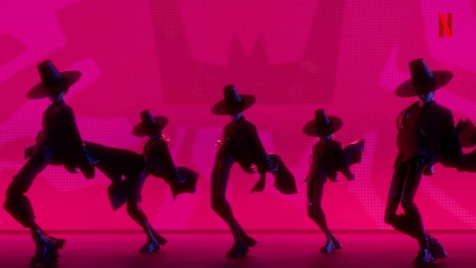 넷플릭스 영화 '케이팝 데몬 헌터스'에서 헌트릭스의 라이벌로 등장하는 보이그룹 사자 보이즈. /사진=X 갈무리