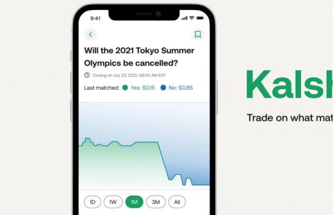 코로나19 팬데믹 시기이던 2021년, 일본 도쿄올림픽이 취소될 것 같은지 베팅하는 칼쉬 사이트 모습/사진=칼쉬