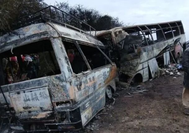 탄자니아 북부 킬리만자로 지역에서 발생한 버스사고./사진=더시티즌 탄자니아 SNS화면캡쳐