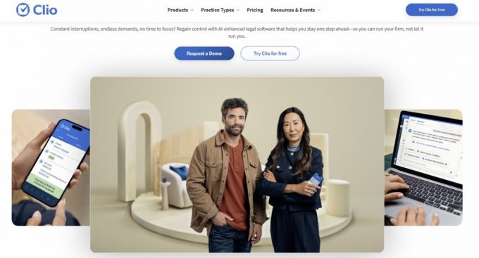 리걽테크 기업들의 경쟁이 치열한 가운데 캐나다 법률 유니콘 클리오가 스페인 법률정보 플랫폼 브이렉스를 10억달러에 인수했다. /사진=클리오 홈페이지 갈무리