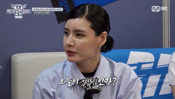 출산 후 74일만에 복귀하는 모니카. /사진=Mnet '월드 오브 스트릿 우먼 파이터' 캡처