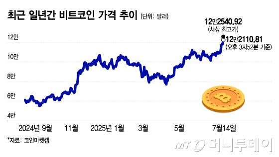 최근 일년간 비트코인 가격 추이. /그래픽=이지혜