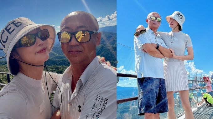 배우 최여진(42)이 생일을 맞아 남편인 스포츠 사업가 김재욱씨(49)와 골프 데이트에 나섰다.