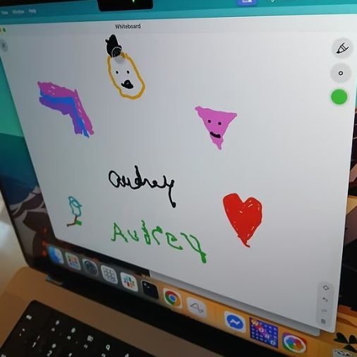 교통사고를 당해 전신마비 상태에 놓인 오드리 크루즈가 뇌 시술을 받은 뒤 컴퓨터로 쓴 자기 이름의 모습. /사진=영국 데일리메일 캡처