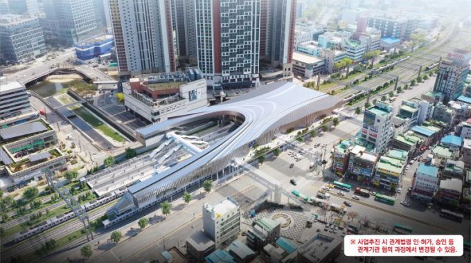 금정역남북부역사통합개발디자인안./사진제공=군포시