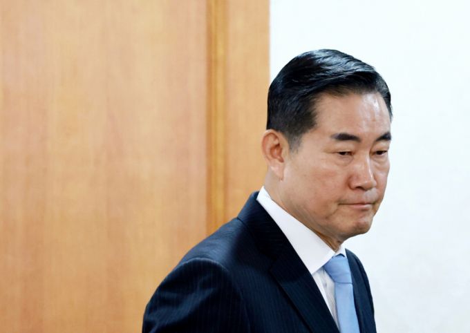 신원식 국가안보실장이 지난 4월21일 정부서울청사에서 열린 경제안보전략 태스크포스(TF) 회의에 참석하고 있다./사진=뉴시스