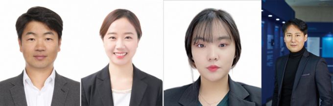 조완섭 동아대 의약생명공학과 교수, 정지영 박사, 김송연 박사과정생, 허윤석 인하대 생명공학과 교수.(왼쪽 사진부터)/사진제공=동아대