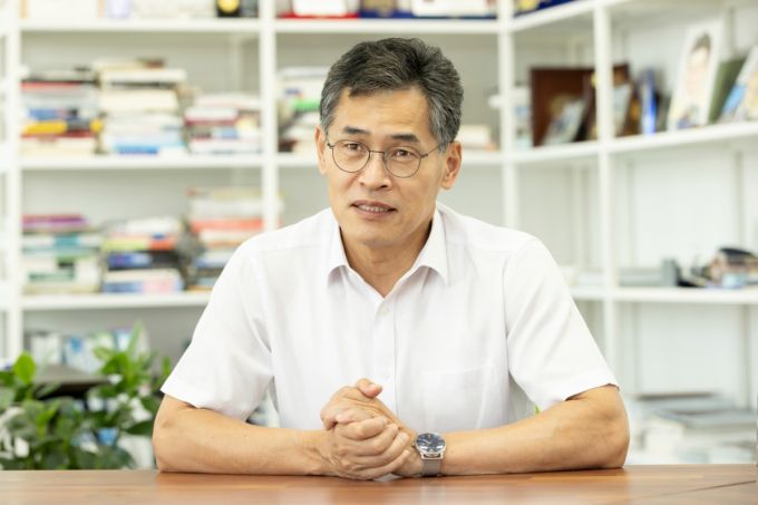 머니투데이와 인터뷰 중인 이기재 서울 양천구청장./사진=서울 양천구청