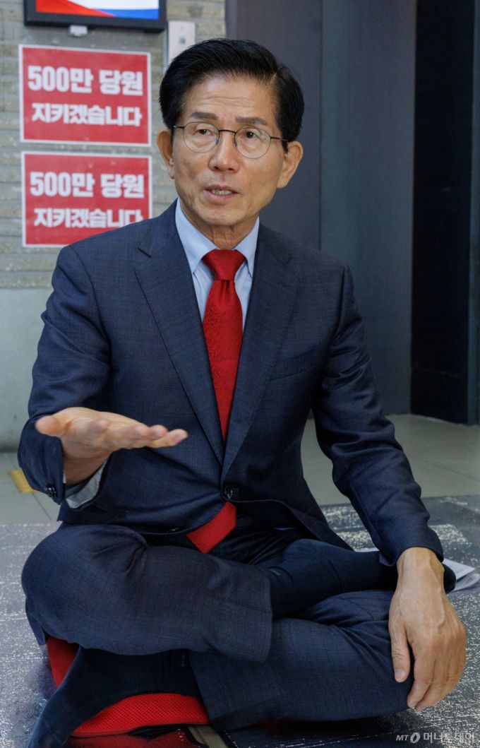 김문수 국민의힘 당대표 후보 인터뷰 /사진=이기범 기자 leekb@