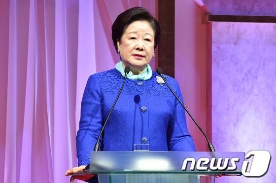 한학자 통일교 총재. /사진=뉴스1