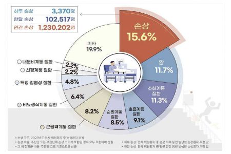 전체 입원환자 중 손상 규모./사진=질병관리청