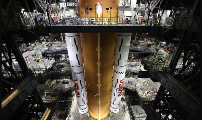 아르테미스2호 우주발사시스템(SLS) 모습 /사진=미국 항공우주국(NASA) 홈페이지