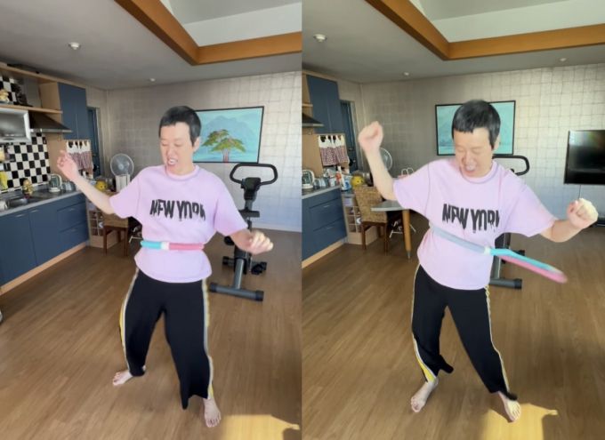 유방암 투병 중인 개그우먼 박미선이 근황을 전했다./사진=SNS 갈무리