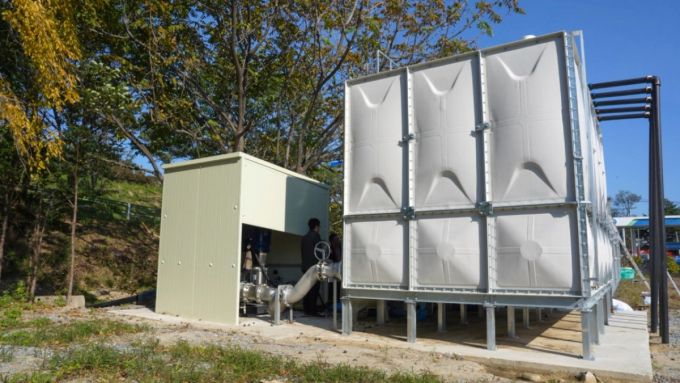 강릉 홍제정수장 일원에 설치된 관정. 강릉 일대에 하루 3000t 식수를 공급할 수 있다. /사진=한국지질자원연구원