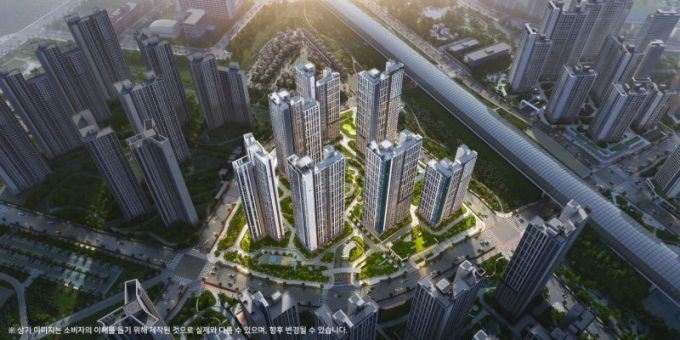 인천시 미추홀구 학익동 '시티오씨엘 8단지' 조감도./사진제공=현대건설